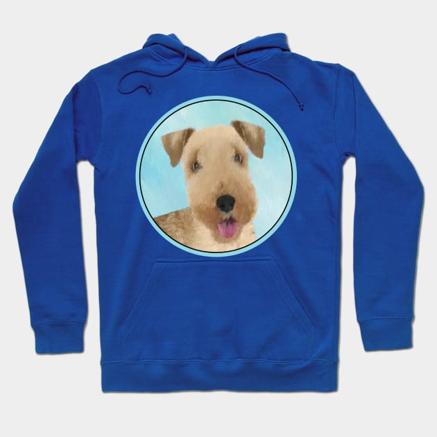 Lakeland Terrier Painting - Cute Original Dog Art Hoodie by Alpen Designs